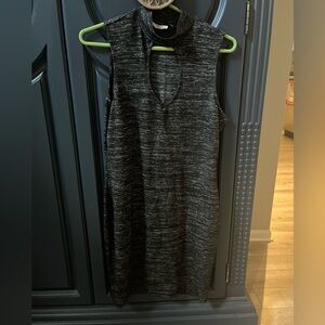 Black High-Collared Dress from RetroD